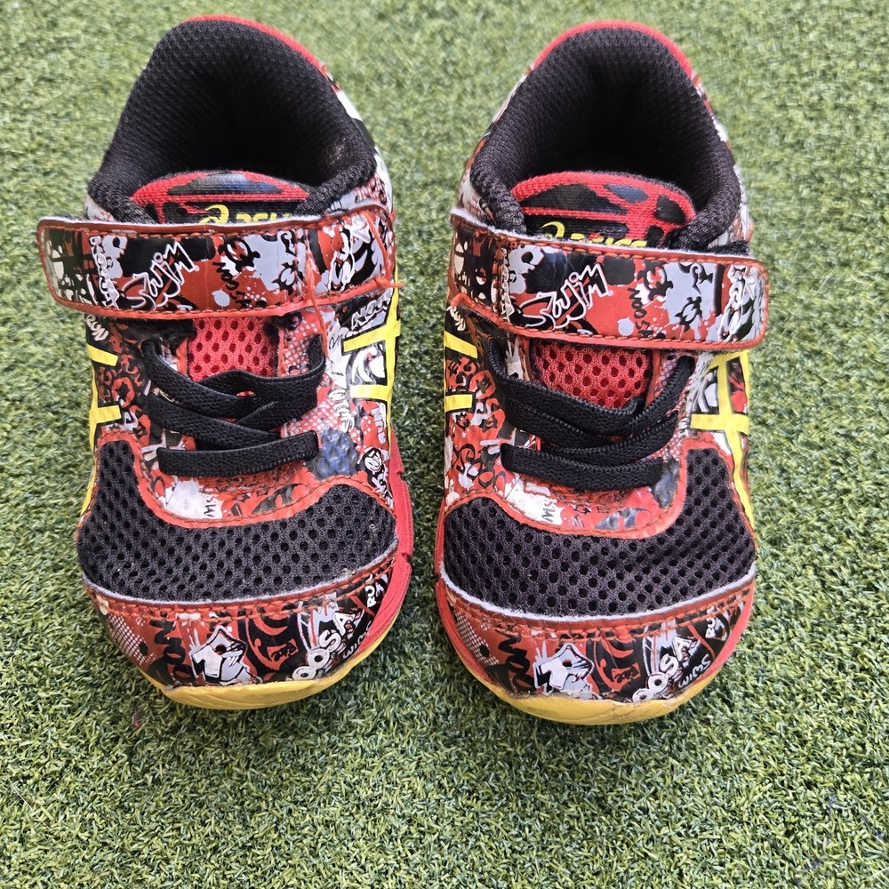 Asics Shoes Toddler K6 Graffiti Multicolor Running Sneakers - Picture 2 of 8